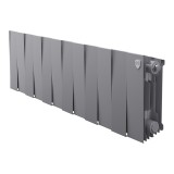 Радиатор биметаллический Royal Thermo PianoForte 200 Серебристый 12 секций &mdash; Соединение прямое редукционное Baenninger из полипропилена PP-R модель G8243, PP-RCT модель G8243B
