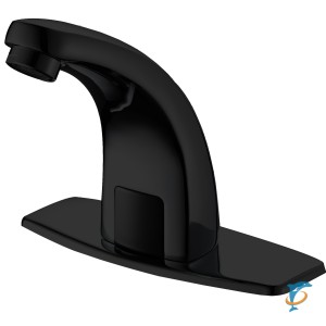 Смеситель для раковины HAIBA HB523-7 бесконтактный (сенсорный), черный  (HB523-7)