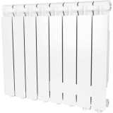 STOUT Bravo 500 8 секций радиатор алюминиевый нижнее правое подключение — 