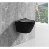 Унитаз подвесной ESBANO AMAPOLA матовый черный — 