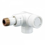 Термостат Oventrop E угловой трёхосевое правый Ду15 1/2 (белый) &mdash; 