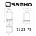 Дозатор стеклянный матовый 200мл с держателем Sapho Olymp 1321-78, хром 