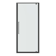Дверь в нишу Niagara Nova NG-35-8AGR (80х195) распашная, графит, стекло прозрачное &mdash; 
