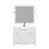 Комплект мебели ValenHouse Эллина 105 белый без пенала, фурнитура золото — 