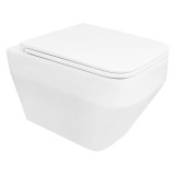 Унитаз подвесной Azario MONEO 530х365х370 безободковый, в комплекте с быстросъемным сидением микролифт (AZ-0062) — 