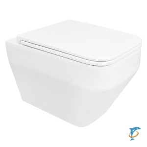 Унитаз подвесной Azario MONEO 530х365х370 безободковый, в комплекте с быстросъемным сидением микролифт (AZ-0062)  (AZ-0062)