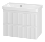 Тумба для комплекта Brevita Victory 70 подвесная белая 2 ящика &mdash; 