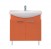 Мебель для ванной Misty Джулия 85 с зеркало-шкафом прямая оранжевая