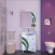 Мебель для ванной Misty Каролина 60 с левой тумбой и левым зеркалом зеленая витраж