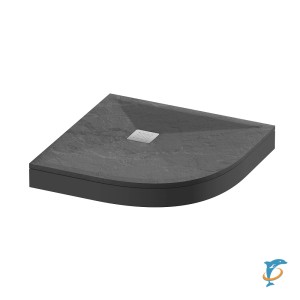 Поддон для душа Grossman Strong GR-S2100100 100 x 100 см четверть круга, цвет графит (GR-S2100100)