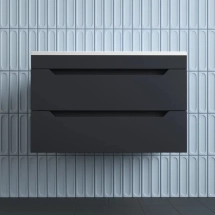 Тумба для комплекта подвесная Style Line Остин 80, графит эмаль PLUS — Зеркало-шкаф Style Line Панда 55/С ЛС-00000118