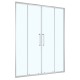Душевая дверь Loranto 150x190 раздвижная, прозрачное стекло 6 мм, профиль хром (CS-AB04C-150)  (CS-AB04C-150)