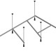 Каркас для ванны CORPA NERA Siena 150 см усиленный, на 6 опорах  (CN05T054150)