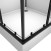 Душевая кабина Loranto NEO 100x100x(190+15) c низким поддоном 15см, прозрачное закаленное стекло 5 мм,задние стеклянные стенки белые, профиль черный-матовый (CS-21801-100)