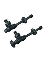 Комплект из 2-х угловых кранов с удлинительными трубками 1/2 (черный) RETROstyle — 