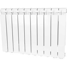 STOUT Bravo 500 10 секций радиатор алюминиевый нижнее правое подключение — 