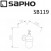 Дозатор стеклянный матовый 150мл с держателем Sapho Samba SB119, хром
