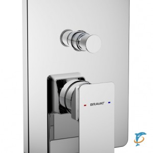 Смеситель встраиваемый в стену Bravat Phillis (2-функц)  (PB856101CP-2-ENG)
