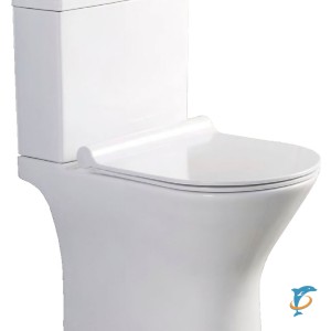 Унитаз напольный Azario Verde 615х360х745 с сиденьем микролифт (AZ-2224)
