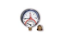 Термоманометр Watts аксиальный серии FR 818 арт. 03.32.004 — Термоманометр Watts аксиальный FR 818