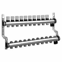 Распределительный коллектор Meibes M1794130 с термоставками — Распределительные коллекторы Meibes из нержавеющей стали для систем напольного отопления 