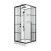 Душевая кабина Niagara Standart ST100/15QL/KL/BKT (100х100х225) низкий поддон(15см),черный,стекло прозрачное