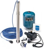 Комплект для поддержания постоянного давления с насосом Grundfos  SQE 5-70 — Мощность,кВт: 1,85, Напряжение,В: 220, Напор,м: 73, Произ-ность, м3/ч: 5 