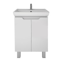 Тумба для комплекта Dreja Q PLUS (D) 55 подвесная/напольная, белый глянец — 