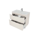 Тумба с раковиной напольная Style Line Бергамо мини 90, люкс plus антискрейтч, карамель &mdash; 