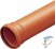 Труба канализационная Ф110-1,00м рыжая (Насхорн)