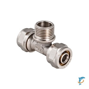 Тройник VALTEC 26х3/4мм с наружной резьбой  (VTm.333.N.260526)