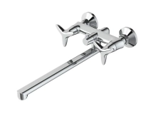 Смеситель для ванны Iddis Copter COPSBL2i10WA с длинным изливом, хром &mdash; Смеситель для умывальника, 19005B1, Praktic