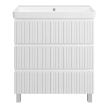 Тумба с раковиной Brevita Victory 80 (белая) — 