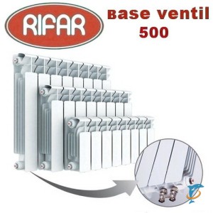 Биметаллический радиатор Rifar Base Ventil 500 10 секций  (Base Ventil 500 x10)