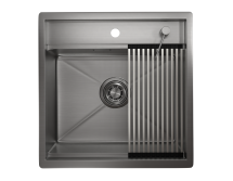 Стальная кухонная мойка Granula KS-5051 сталь сатин — 