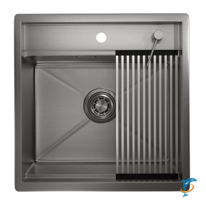Стальная кухонная мойка Granula KS-5051 сталь сатин  (KS-5051 сталь сатин)