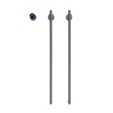 Полотенцесушитель электрический Terminus Рондо П2 35х76, оружейная сталь &mdash; Водяной полотенцесушитель «Стандарт» 500/1196 Terminus 22 перекладин