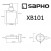 Дозатор стеклянный матовый 200мл с держателем Sapho X-Round Black XB101, чёрный