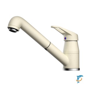 Смеситель OMOIKIRI Tateyama-S-BE для кухни гранит/ваниль (4994141)