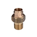 Разъёмное соединение Viega d35х11/4 с переходом на наружную резьбу с плоским уплотнением под пайку, бронза-латунь, модель 94331G  &mdash; 