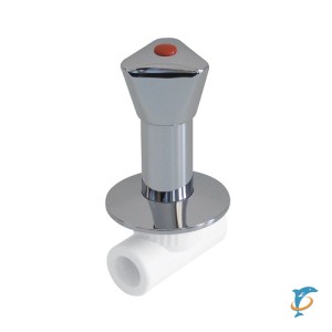 Вентиль KALDE Ф20 c хромированной ручкой трилистник  (3242-vlk-200002)