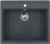 Односекционная мойка с отверстием под смеситель ULGRAN U-104 антрацит — 
