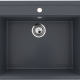 Односекционная мойка с отверстием под смеситель ULGRAN U-104 антрацит  (U-104-343)