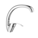 Смеситель DECOROOM DR71021 одноручный  для кухни с высоким поворотным изливом — 