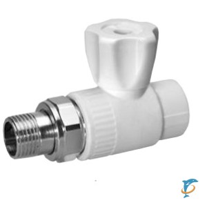 Кран KALDE шаровый разборный прямой 25-3/4 с накидной гайкой прямой (3242-vlr-250c00)