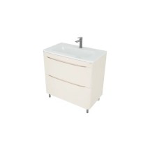 Тумба с раковиной напольная Style Line Бергамо мини 80, люкс plus антискрейтч, карамель &mdash; 