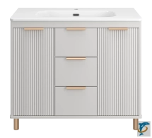 Тумба под раковину Brevita Risacca Crema 90 — 