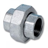 Американка чугунная оцинкованная EE 1 1/4&quot; (гайка-гайка) с плоской прокладкой — 