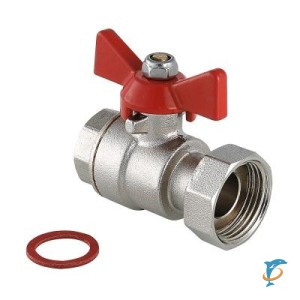 Кран шаровой VALTEC VT.241.N 1/2 - 3/4 с накидной гайкой  (VT.241.N.0405)