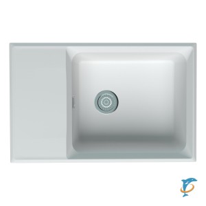 Мойка кухонная Point Этна 78 белый (PN3012W)